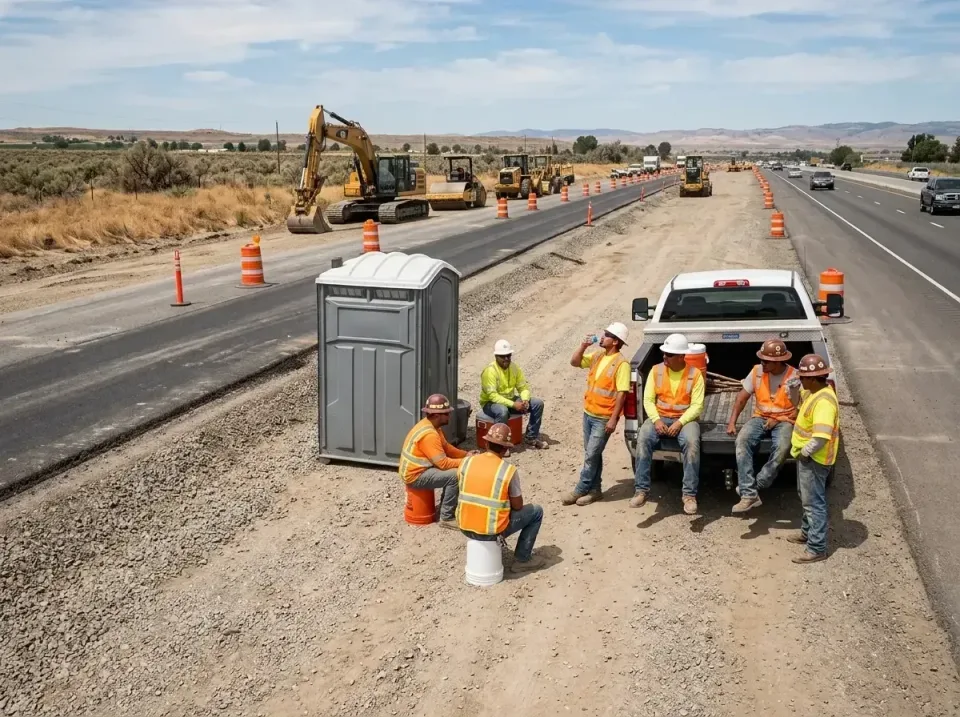 highway-road-construction-crew-007 — frequently asked questions, Porta Potty and Restroom Rentals in Burlingame, CA